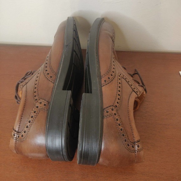 Ecco Men\'s Dress Shoes Brown Leather Oxford Size 10.5 (44) Lace Up. main image 7